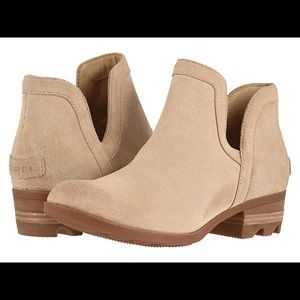 Sorel Women's Shoes Sorel Lolla Suede Cut Out Bootie Oatmeal